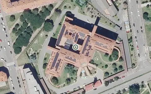 Vista aérea de la ubicación de Santa Lucía