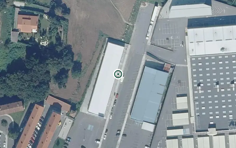 Vista aérea de la ubicación de Fogar Residencial Servisenior Vilagarcia