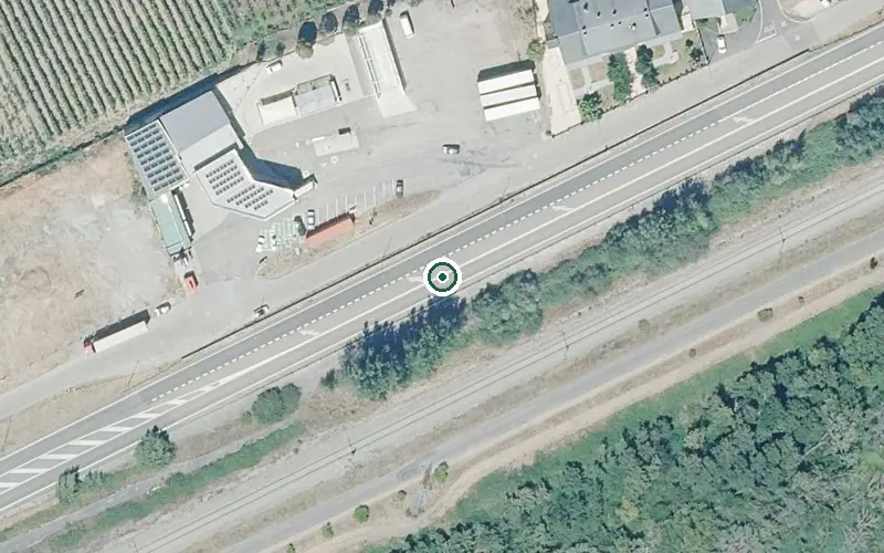 Vista aérea de la ubicación de Residencia la Natividad de María