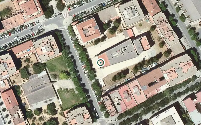 Vista aérea de la ubicación de Residència per a Gent Gran Can Falguera