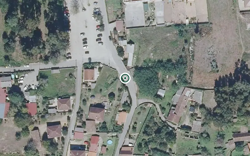 Vista aérea de la ubicación de Residencial Larisa