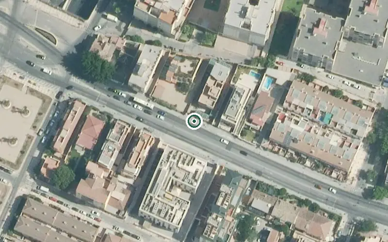 Vista aérea de la ubicación de Residencia Tercera Edad la Divina Misericordia