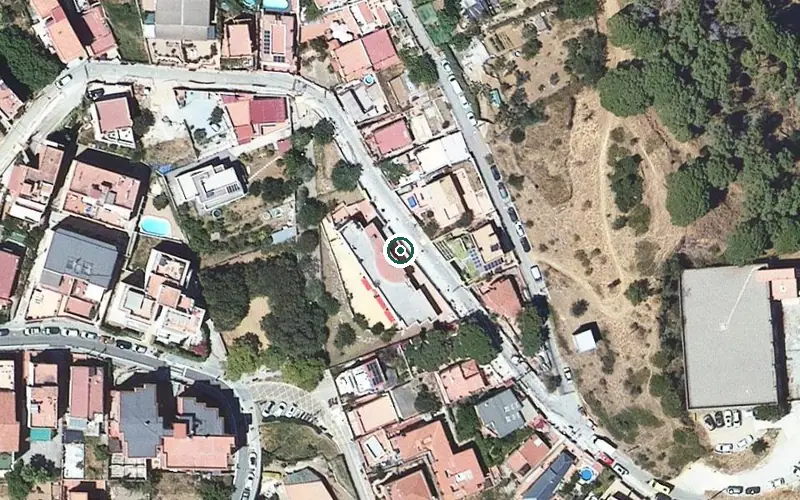 Vista aérea de la ubicación de Residencia Valle Hebrón
