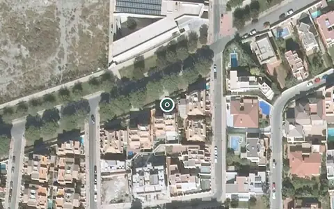 Vista aérea de la ubicación de Centro Residencial para Mayores Caser Residencial Almería