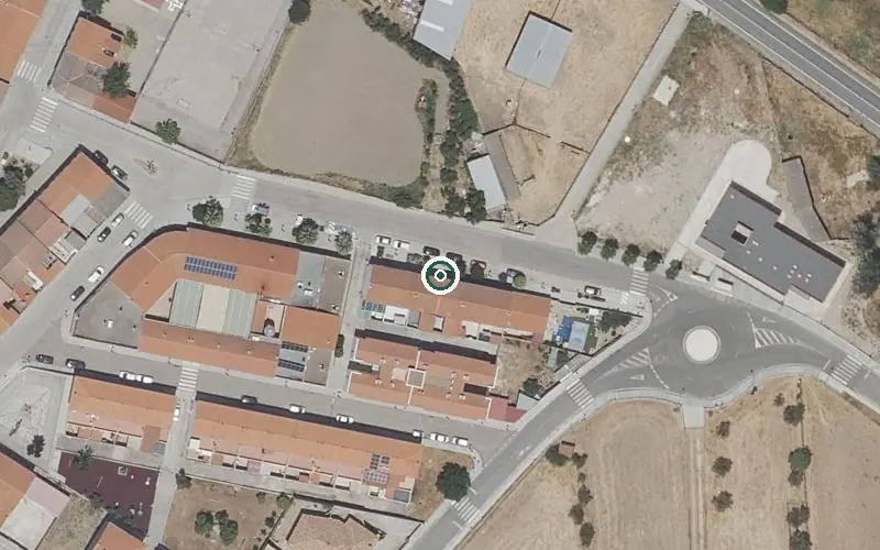 Vista aérea de la ubicación de Residencia para Mayores Municipal Fernando Santos