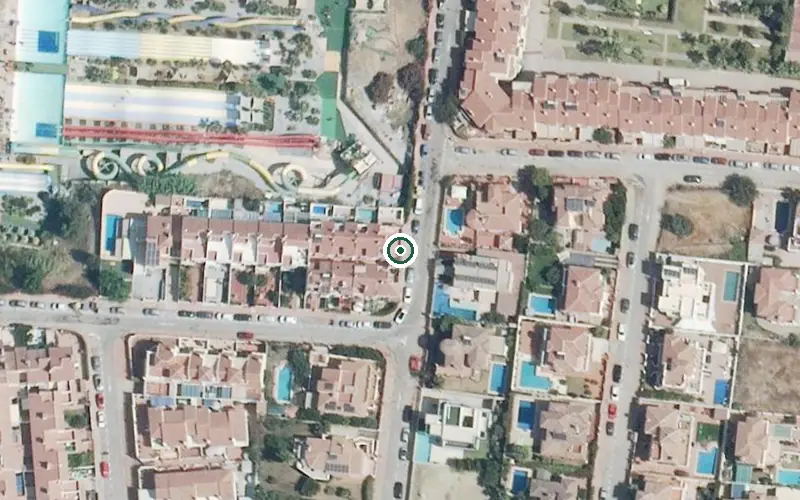 Vista aérea de la ubicación de Centro Residencial Sanysol
