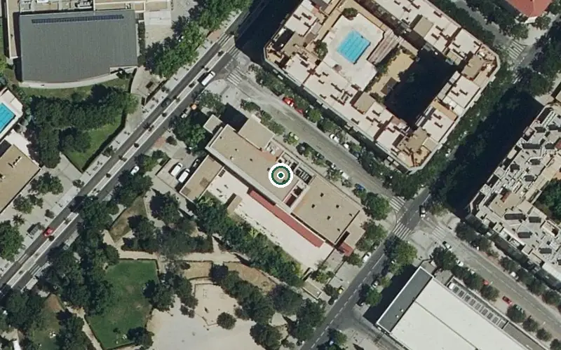 Vista aérea de la ubicación de Residencia Villaverde Alzheimer