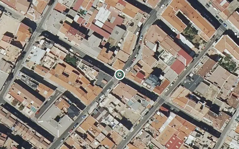 Vista aérea de la ubicación de Residencia el Plantío