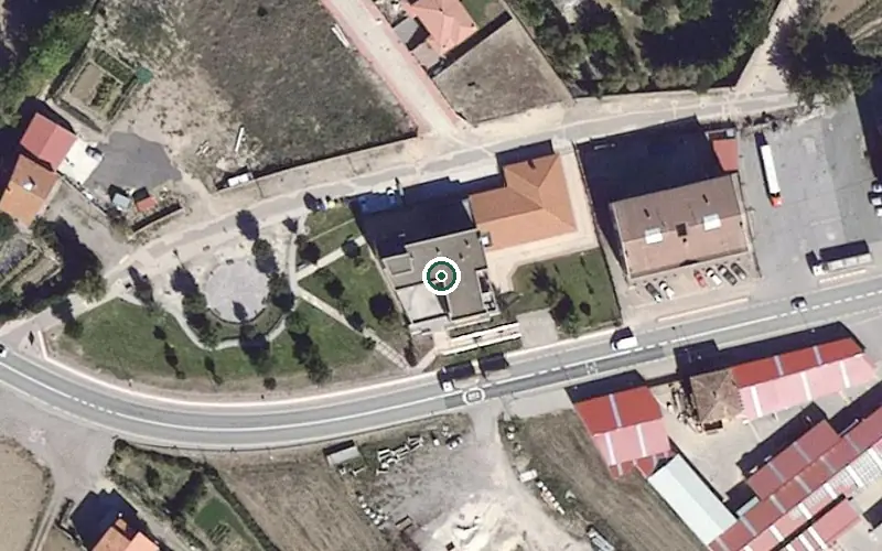Vista aérea de la ubicación de Residencia de Personas Mayores San Lazaro