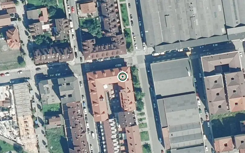 Vista aérea de la ubicación de Residencia La Dehesa