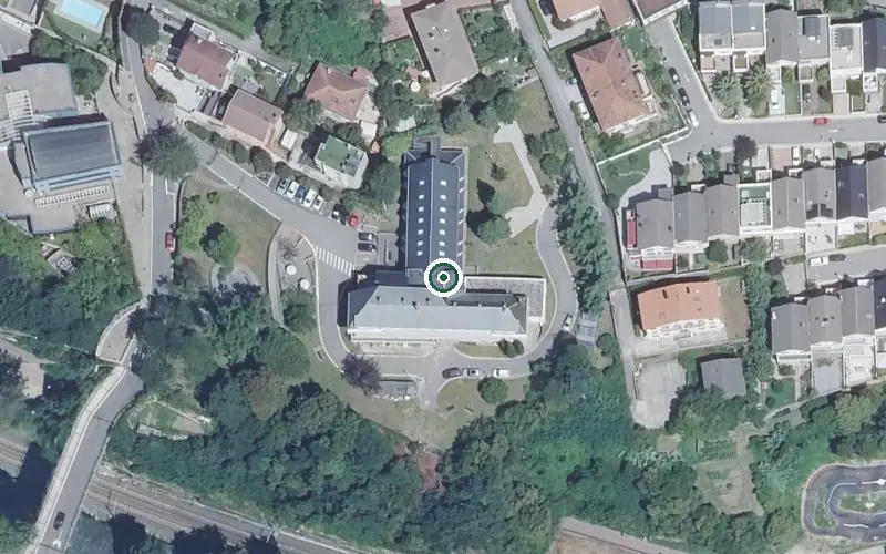 Vista aérea de la ubicación de Residencia ALAI ETXE Egoitza