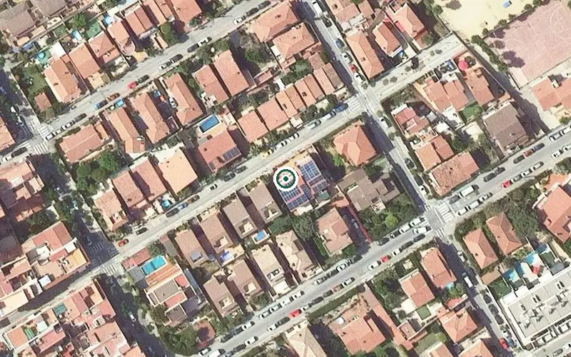 Vista aérea de la ubicación de Residència Anna