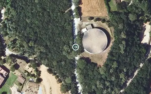 Vista aérea de la ubicación de Llar-Residéncia El Racó