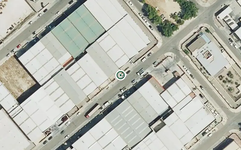 Vista aérea de la ubicación de Centro de Día para Mayores Jarata
