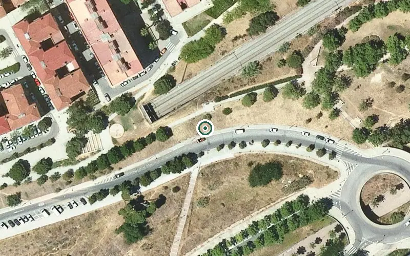 Vista aérea de la ubicación de Centre Sociosanitari i Residència Assistida DomusVi Sant Jordi