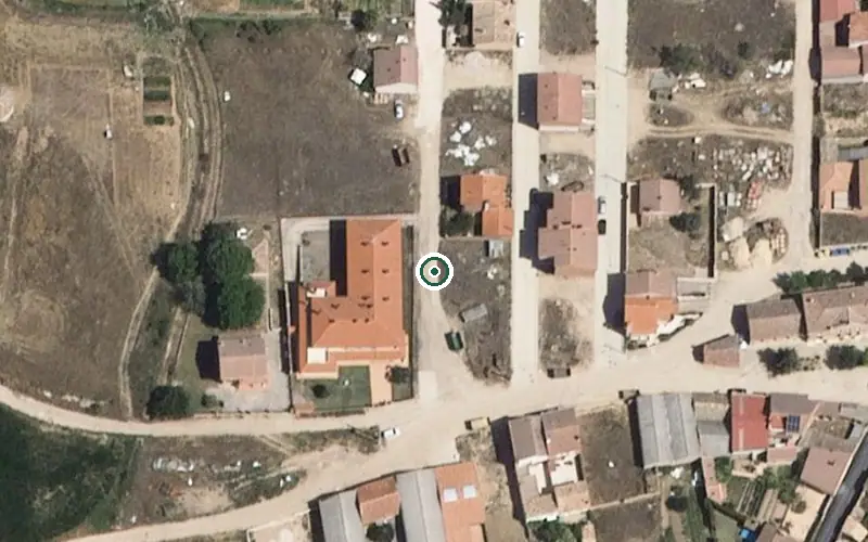Vista aérea de la ubicación de Residencia de Personas Mayores las Eras