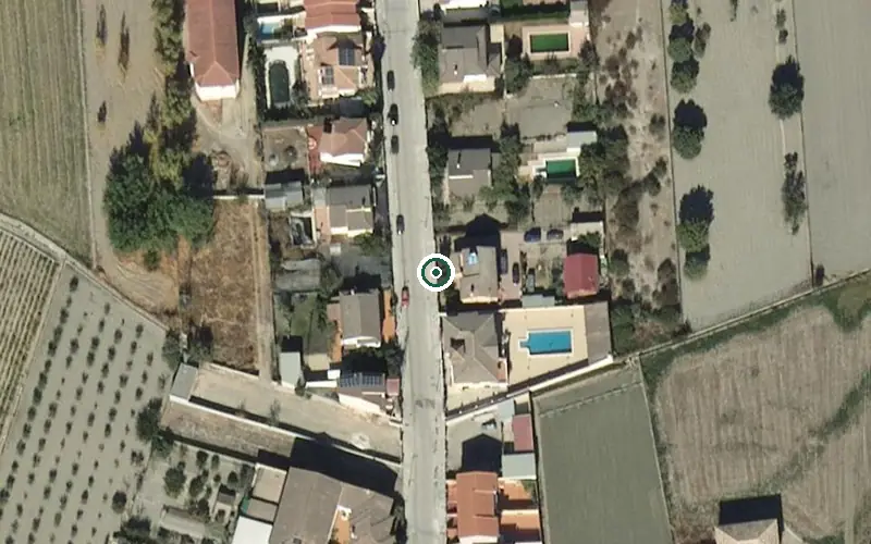 Vista aérea de la ubicación de Residencia para Mayores la Vega