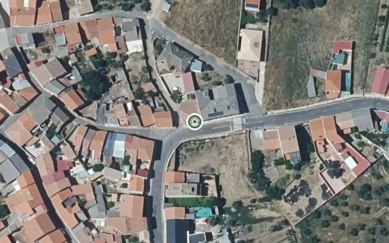 Vista aérea de la ubicación de Vivienda Municipal de Mayores