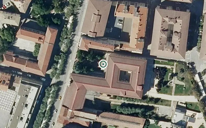 Vista aérea de la ubicación de Residencia San Fco. Javier