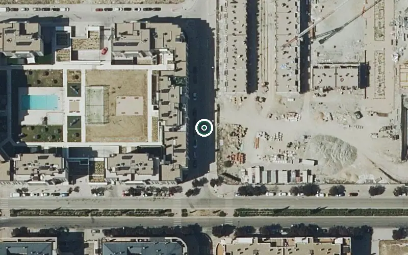 Vista aérea de la ubicación de Centro de Día Municipal Nuestra Sra. del Rosario en Valdemoro