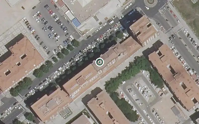 Vista aérea de la ubicación de Centro de Día Virgen del Prado