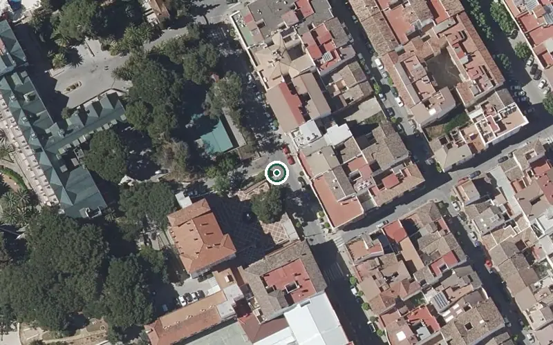 Vista aérea de la ubicación de Centro Residencial Monseñor Parra Grossi
