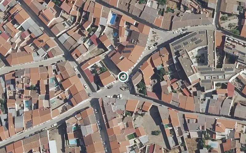 Vista aérea de la ubicación de Residencia para Personas Mayores Sagrada Familia