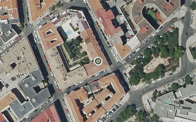 Vista aérea de la ubicación de Residencia Ntra. Sra. del Pilar (Madrid)