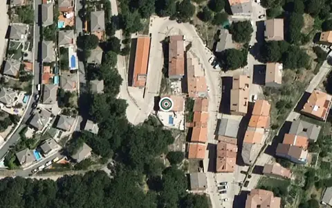 Vista aérea de la ubicación de Centro de Día Municipal