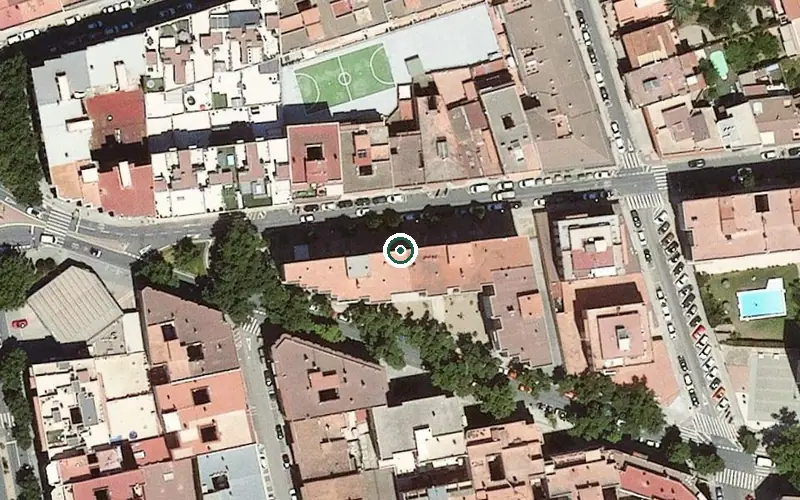 Vista aérea de la ubicación de Centre de dia la Llar