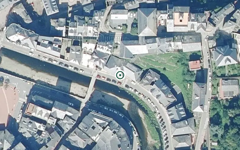 Vista aérea de la ubicación de Centro de Día Luarca