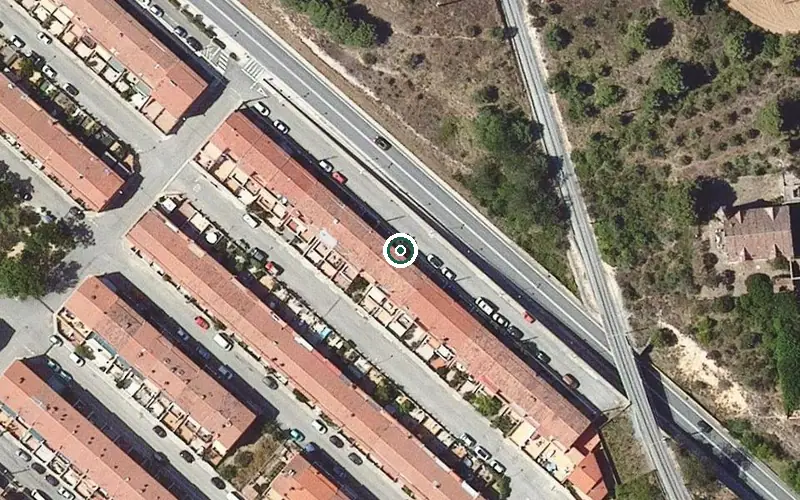 Vista aérea de la ubicación de Centre de dia de la Residència La Torreta de Piera