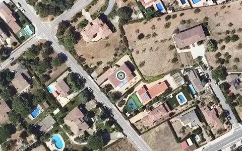 Vista aérea de la ubicación de Residència La Muntanya