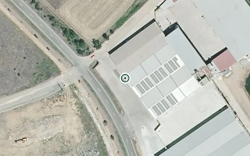 Vista aérea de la ubicación de Residencia los Ángeles del Páramo
