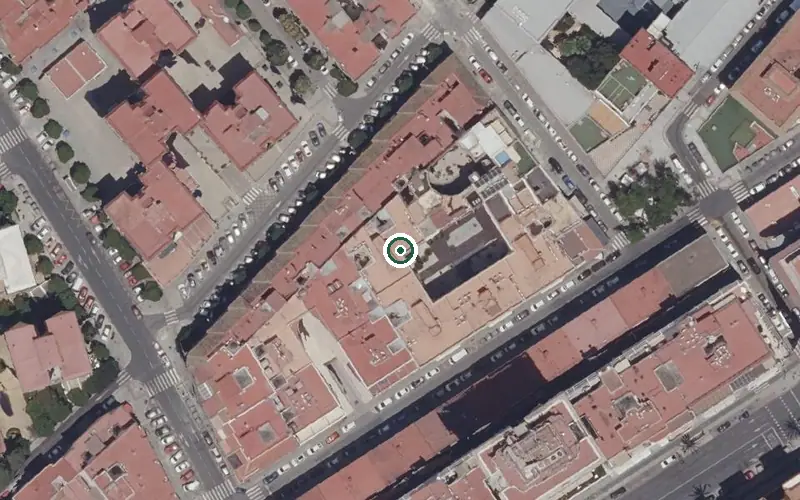 Vista aérea de la ubicación de Centro de Día para Mayores San Antonio de Padua