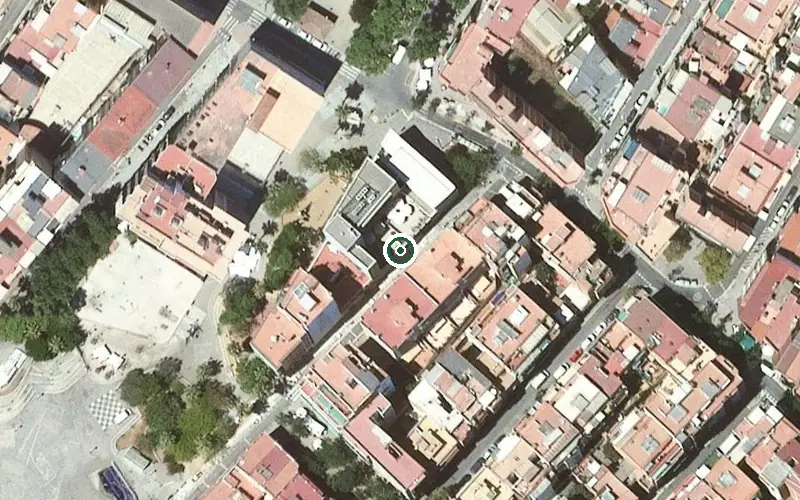 Vista aérea de la ubicación de Centre de dia per a Gent Gran La Prosperitat
