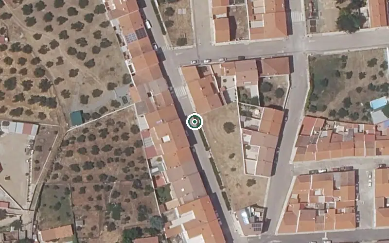 Vista aérea de la ubicación de Residencia de Mayores Angelita Olgado