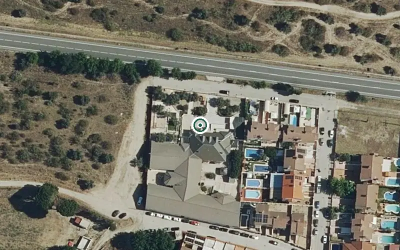 Vista aérea de la ubicación de Residencia Casaverde Villamanta