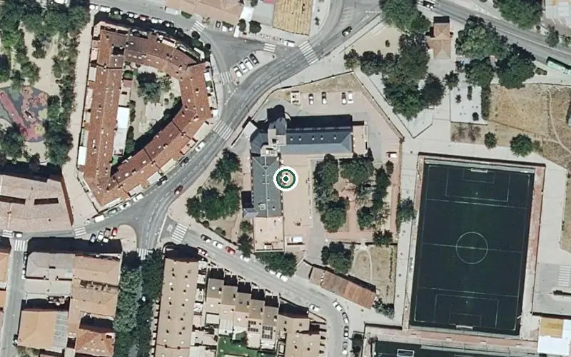 Vista aérea de la ubicación de Residencia Ntra. Sra. de La Soledad y del Carmen
