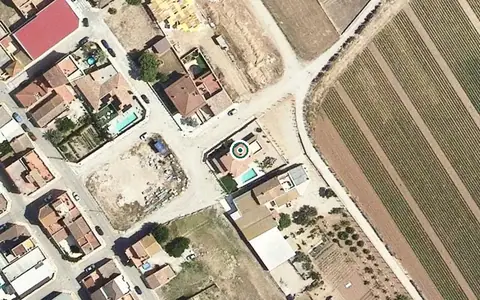 Vista aérea de la ubicación de Centre d'atenció a la gent gran de l'Aldea
