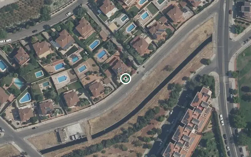 Vista aérea de la ubicación de Centro Residencial para Mayores Bouco Córdoba Sierra