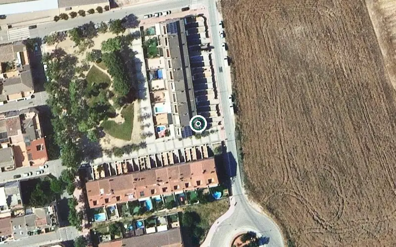 Vista aérea de la ubicación de Residència Amavir Vilanova