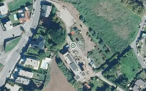 Vista aérea de la ubicación de Residencia para Persoas Maiores Raiola Oleiros
