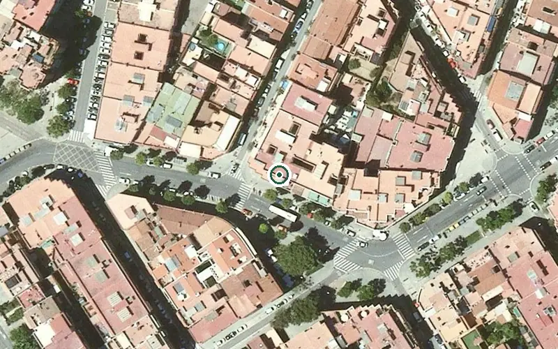 Vista aérea de la ubicación de Residència Clinica Sant Jordi de Cornellà