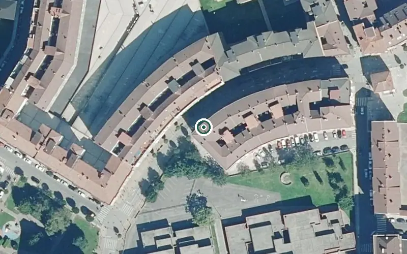 Vista aérea de la ubicación de Centro de Día Sonraiz