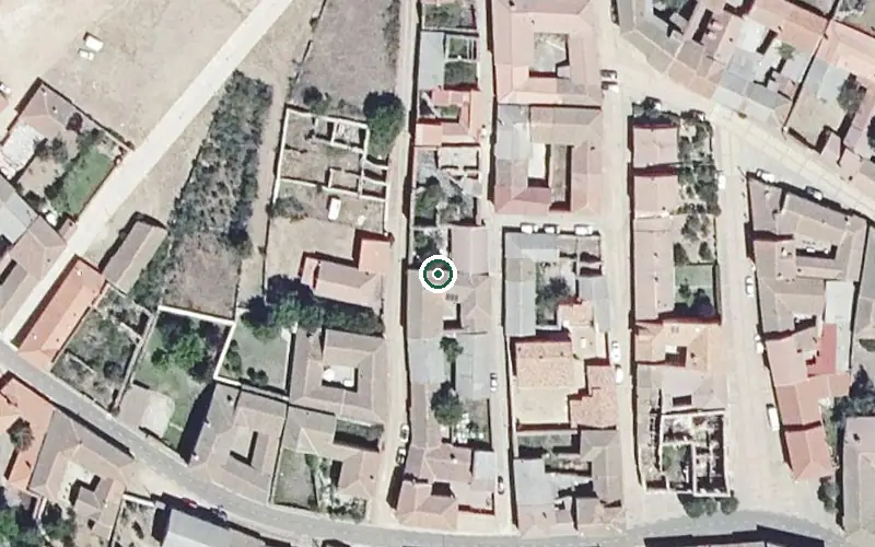 Vista aérea de la ubicación de Centro Residencial Santa Colomba de Somoza