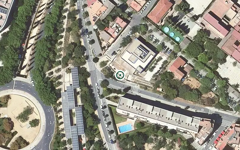 Vista aérea de la ubicación de Centre de dia Bonavita Campoamor