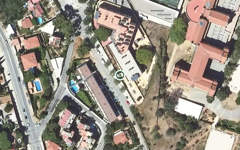 Vista aérea de la ubicación de Residencia per a gent gran Emera Sant Genis