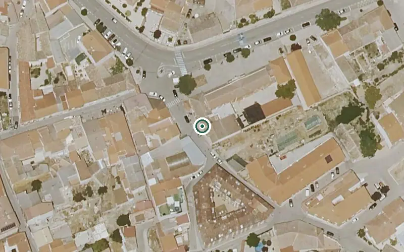 Vista aérea de la ubicación de Vivienda Municipal de Mayores