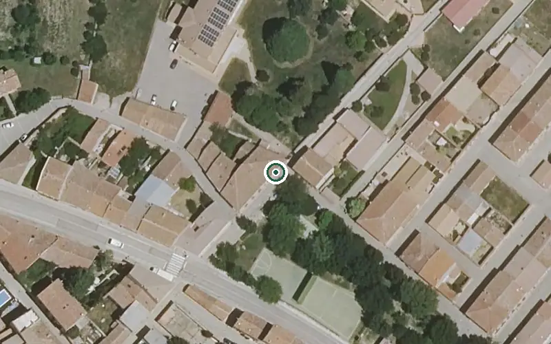 Vista aérea de la ubicación de Vivienda Municipal de Mayores